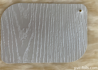 Le bois a gravé les films en refief intérieurs de porte de presse de membrane de film décoratif de PVC