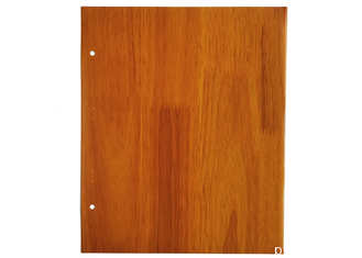 Aluminium mat de porte de membrane de PVC de finition pour la décoration extérieure de meubles