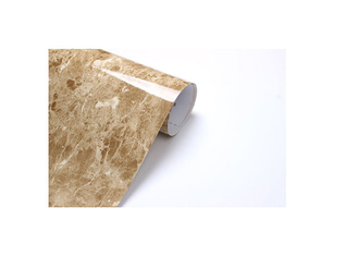 Film de stratification en PVC à haute brillance en marbre beige pour fenêtres en plastique