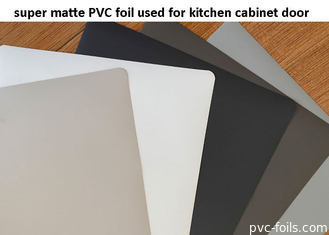 Aluminium décoratif noir mat superbe de PVC pour des portes d'armoire de cuisine