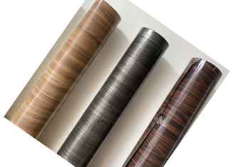 Aluminium intérieur de meubles de PVC de grain en bois de la couleur solide 0.30mm pour le buffet