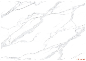 Film décoratif de marbre blanc de PVC pour l'éraflure d'armoire - résistante