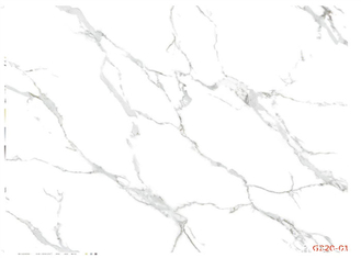 Matte superbe de mètre du film 300 de PVC de finition/petit pain décoratif de marbre blanc