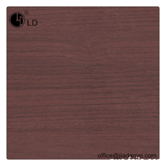 Film décoratif en bois 0.12mm de PVC de couleur de Brown d'acajou pour l'emballage en plastique de profil
