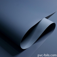 Film décoratif en PVC bleu foncé épaisseur 0,20 mm