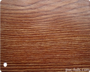 Film de stratification en PVC de chêne d'or pour la décoration de la surface des panneaux de fenêtre en plastique