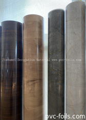 Film décoratif en PVC à grains de bois très brillants pour le pressage sous vide à la membrane