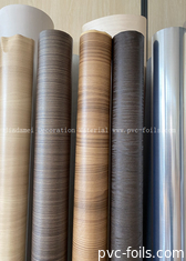 Rouleau de film en PVC à motifs en bois pour la décoration de panneaux de meubles intérieurs
