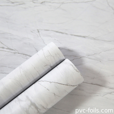 Film de stratification en PVC en marbre hautement brillant pour revêtements de fenêtres en plastique