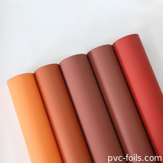 Super mat film décoratif en PVC couleur personnalisée toucher doux pour les portes de cuisine