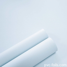 Foil de membrane en PVC blanc satiné en rouleau pour portes d'armoires de cuisine