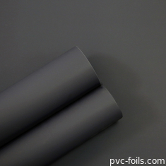 Foil décoratif en PVC gris foncé pour la décoration de surface intérieure, super mat