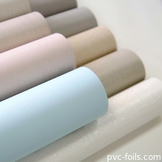 Design texturé comme un tissu en rouleau de papier PVC décoratif pour les couvertures de meubles