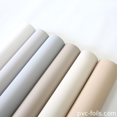Film anti-empreintes digitales en PVC de couleur solide pour les portes à membrane