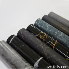 Ruloir de feuille de PVC pour meubles en marbre personnalisé pour la stratification, la presse à vide, l'emballage