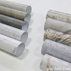 Nouveau design de marbre PVC feuille décorative pour la stratification, presse à membrane