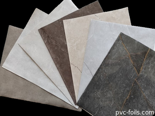 Film d'emballage PVC à effet marbre sur mesure pour la décoration de la couverture des meubles