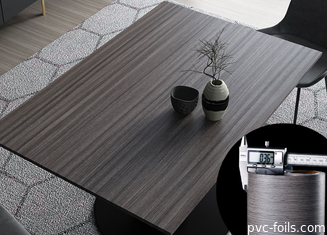 Meubles PVC Film de surface bois Grain Design épaisseur personnalisée pour la stratification