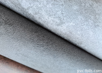 Film décoratif en PVC à texture de ciment gris pour panneaux muraux intérieurs