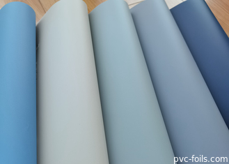 Film décoratif en PVC mat à toucher doux pour portes à membrane et presse à vide