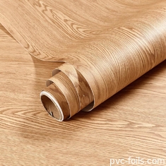 Chine usine en gros en bois naturel motif vinyle auto-adhésif film PVC pour la décoration de meubles
