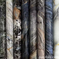 Impression numérique à effet de marbre sur mesure Film décoratif en PVC pour meubles et panneaux