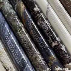 2025 Film de stratification PVC à effet marbre pour portes d'armoires et feuilles de PVC