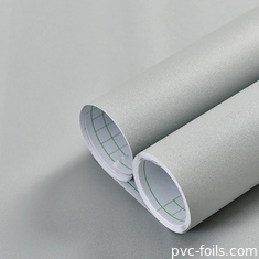 Film autoadhésif en PVC gris mat de couleur solide - Peel and Stick pour les surfaces de meubles