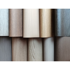 Feuille de meuble en PVC à motifs en bois pour la décoration de meubles d'intérieur