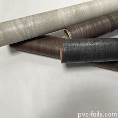0.14mm PVC durable en bois texturé film en relief imperméable à l'eau feuille de stratification décorative pour les meubles