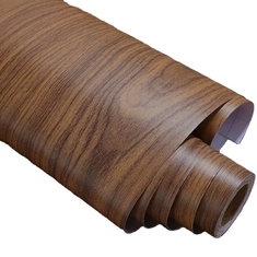 0.3mm Film décoratif en PVC en gravure profonde en bois Grain Pvc Membrane Foil Pour les portes de meubles