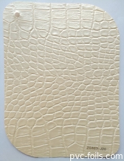 Film décoratif en PVC autoadhésif à texture de cuir pour le revêtement des meubles