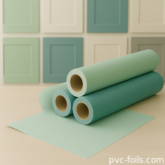 Un film de PVC doux et luxueux avec une finition super mat pour les portes et les portes de meubles