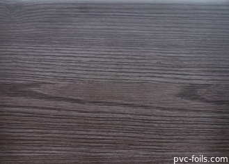 Peinture décorative en PVC en relief couleurs de bois de noyer pour portes d'armoires