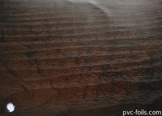 Film en bois tridimensionnel de PVC de grain pour la décoration extérieure intérieure
