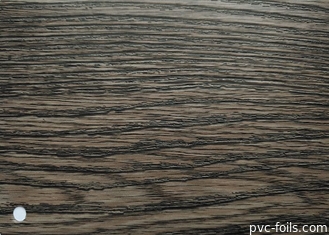 Film décoratif en bois foncé ignifuge de PVC pour le profil d'emballage de cadre de porte