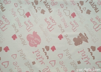 chambre à coucher rose d'enfants de bande dessinée de PVC de papier peint 10mx45cm auto-adhésif de 5m