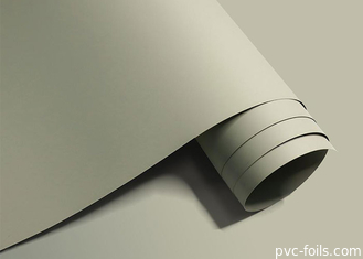 Super mat beige couleur solide en PVC pour la décoration de porte de meubles