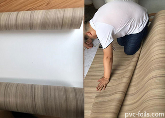 Film en bois de PVC de grain de forces de défense principale pour la décoration d'intérieur de stratification de meubles