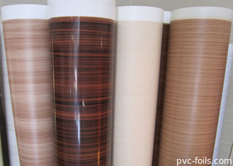 Folie de meubles en PVC en bois gravé pour la décoration de plaques de particules 0,15-0,30 mm