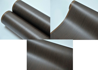 Ruloir en membrane 3D en Pvc en relief Noir Grain de bois Largeur 1400 mm