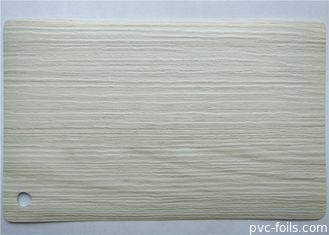 Stratification en bois de film d'aluminium de membrane de PVC 3d de grain blanche