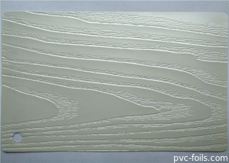 Le film RIGIDE de membrane de PVC pour des portes de Cabinet perlent la couleur profondément de relief