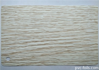 Pressant l'aluminium de membrane de PVC pour le Cabinet 0.35MM en bois blancs de portes