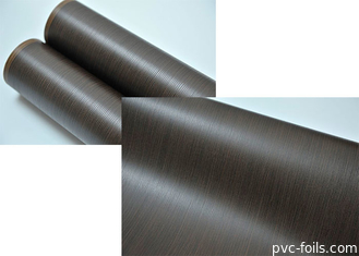 Foshan Feuille décorative en PVC à grains de bois sur mesure pour portes à membrane