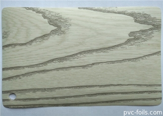 Aluminium en bois de grain de PVC d'autocollant pour la cuisine de portes de conseil de forces de défense principale de meubles