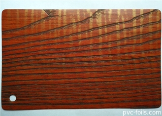 Matte Wood Grain Pvc Film 3d a gravé l'aluminium en refief auto-adhésif pour des meubles