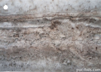 Le grain de marbre donnent à la résistance une consistance rugueuse UV de film intérieur de PVC pour des portes de membrane
