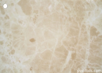 Membrane en stratifié de feuille de marbre à haute brillance de PVC pour la peau de façades de meubles