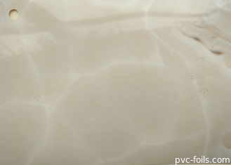 Effet décoratif de marbre de film de PVC de couleur beige pour la bâche extérieure supérieure de Tableau